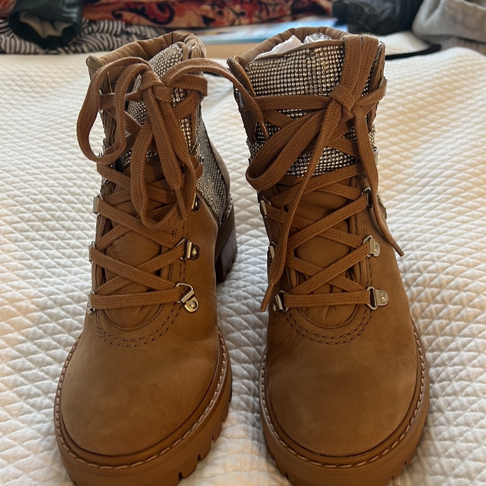 Schutz silvetty nobuck combat boots - Picture 3 of 5